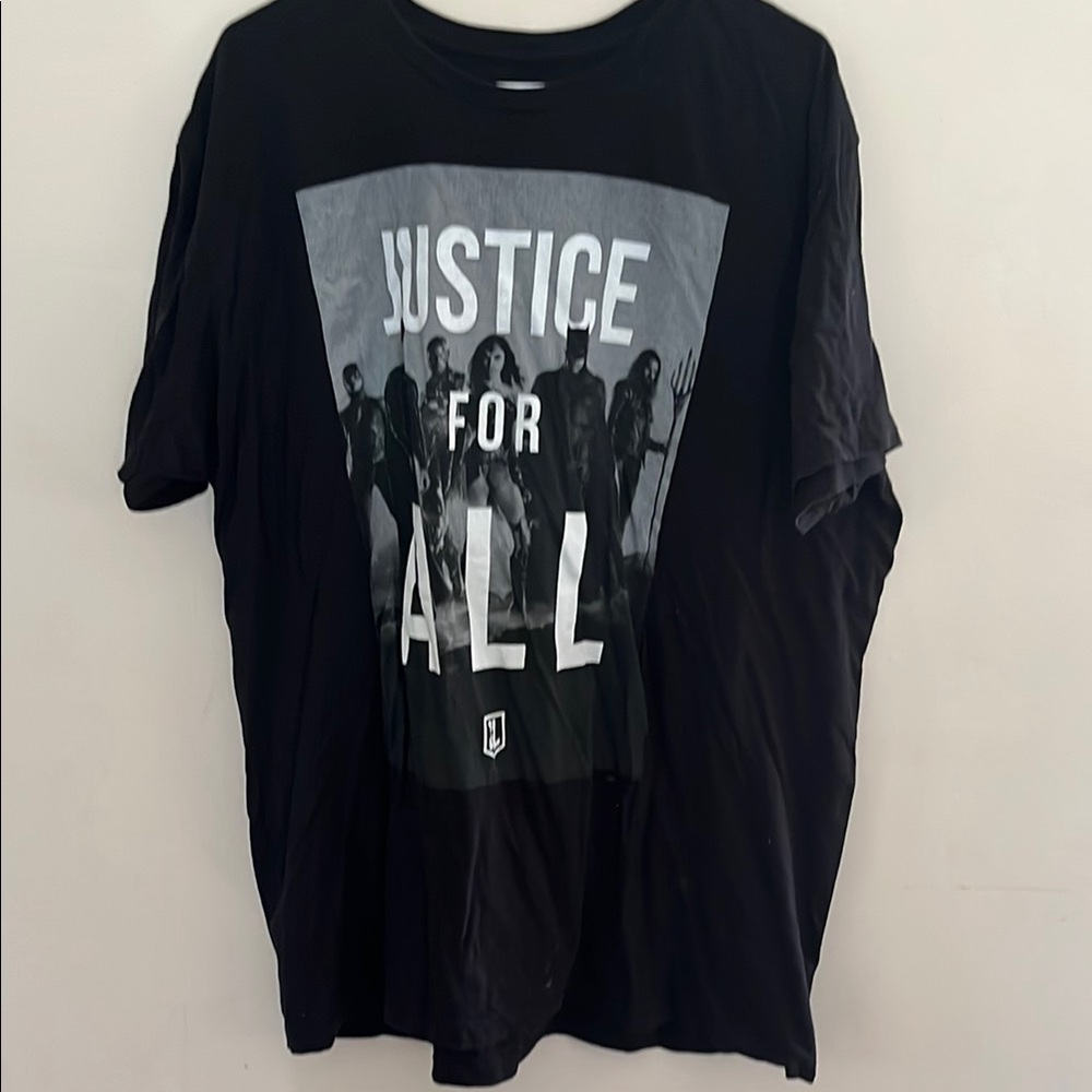DC Comics Black Justice For All T-Shirt